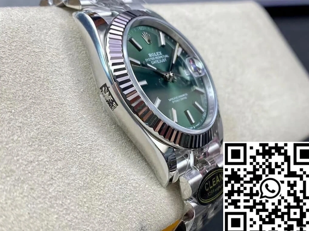 Dial Factory Clean Green Rolex Datejust M126334-0027 Mint 0318